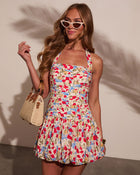 Braylie Bubble Hem Mini Dress