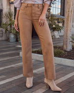 Butternut Suede Straight Leg Pants