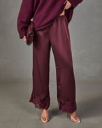 Danika Satin Lace Trim Pants