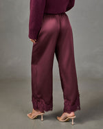 Danika Satin Lace Trim Pants