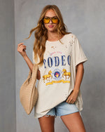 Long Live Rodeo Distressed Oversized Graphic Tee