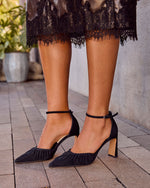 Yazmine Velvet Point Toe Heels