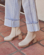 City Strut Platform Faux Leather Booties