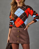 Fit Me In Faux Suede Mini Skort
