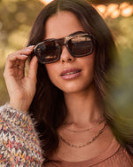 Brown % Jetsetter Classic Aviator Sunglasses-4