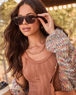 Brown % Jetsetter Classic Aviator Sunglasses-2