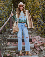 Alpine Summit Knit Abstract Sweater