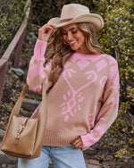 Winter Charm Knit Fair Isle Sweater