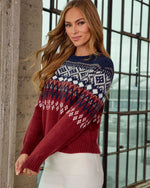 Cosmos Abstract Fair Isle Sweater