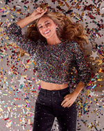 Afterglow Aura Sequin Top