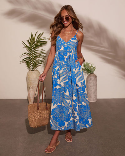 Cool Water Abstract Maxi Dress – VICI