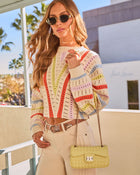 Levon Woven Vegan Leather Crossbody Bag