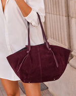 Nicolette Faux Suede Tote Bag