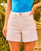 Ferah Mid Rise Denim Shorts