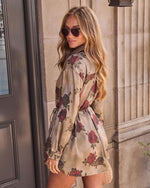 Fall For That Waist Tie Romper