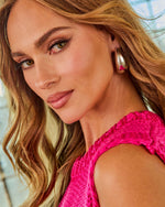 Night Life Crescent Moon Hoop Earrings