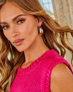 Night Life Crescent Moon Hoop Earrings