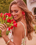 Imeina Drop Floral Earrings