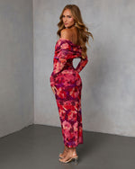Harvest Haze Off The Shoulder Maxi Dress