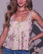 Ellie Satin Jacquard Tank