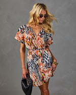 Ritual Society Abstract Print Mini Dress