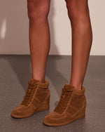 Kelis Faux Suede Wedge Sneakers