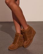 Kelis Faux Suede Wedge Sneakers