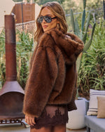 Mercy Hooded faux Fur Jacket