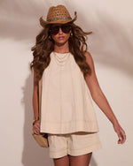 Chic Atelier Linen Tunic Tank Top