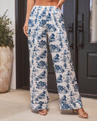 Veranda Satin Toile Print Pants
