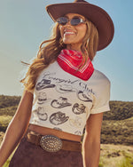 Red % Hailie Satin Bandana Paisley Scarf-6