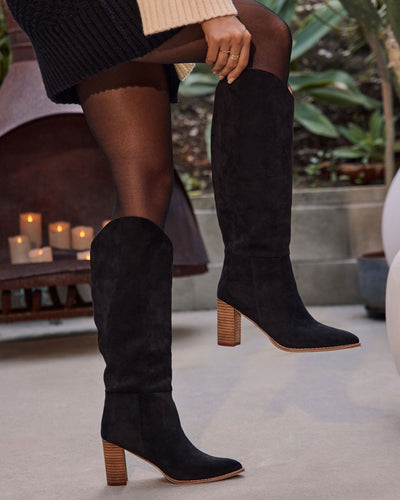 Wilison Faux Suede Knee High Boots