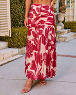 Bloom Path Floral Maxi Skirt