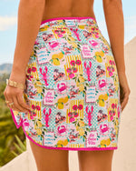 Seaside Chic Novelty Print Wrap Tie Sarong