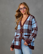 Fall Foliage Plaid Button Down Cardigan