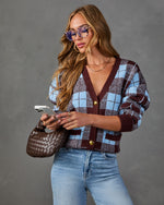 Fall Foliage Plaid Button Down Cardigan
