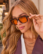 Coffee Walk Square Frame Sunglasses