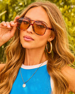 Sunny Glow Aviator Sunglasses