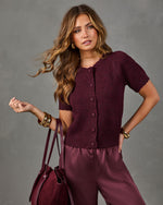 Classic Darling Knit Short Sleeve Cardigan