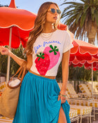Les Fraises Strawberry Short Sleeve Graphic Tee