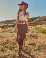 Rodeo Reverie Cropped Graphic Tank Top