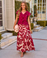 Secret Glance Ruffle Lace Blouse