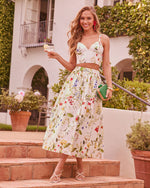 Soft Shift Floral Crop Top