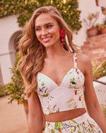 Soft Shift Floral Crop Top