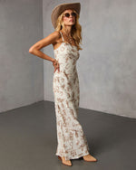 Bronco Breeze Western Print Maxi Dress