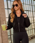 Black % Bold Moves Buttery Soft Zip Up Jacket-1