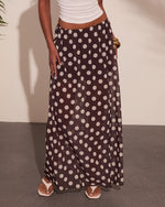 Miska Polka Dot Maxi Skirt