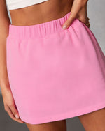 Pink % Soft Balance Knit Mini Skort-6