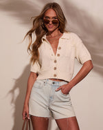 In My Dreams Curled Knit Top