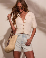 In My Dreams Curled Knit Top